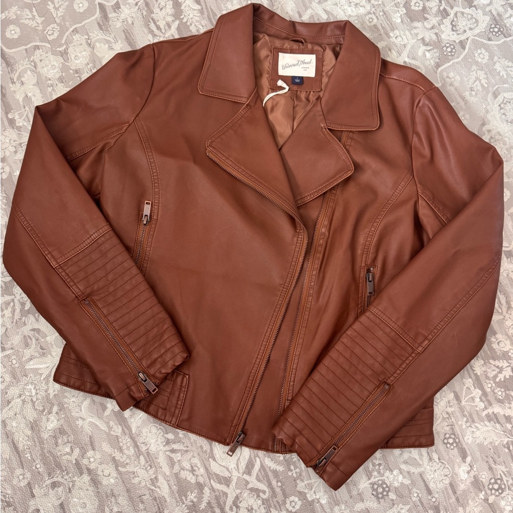 Universal Thread Rich Brown Leather Jacket